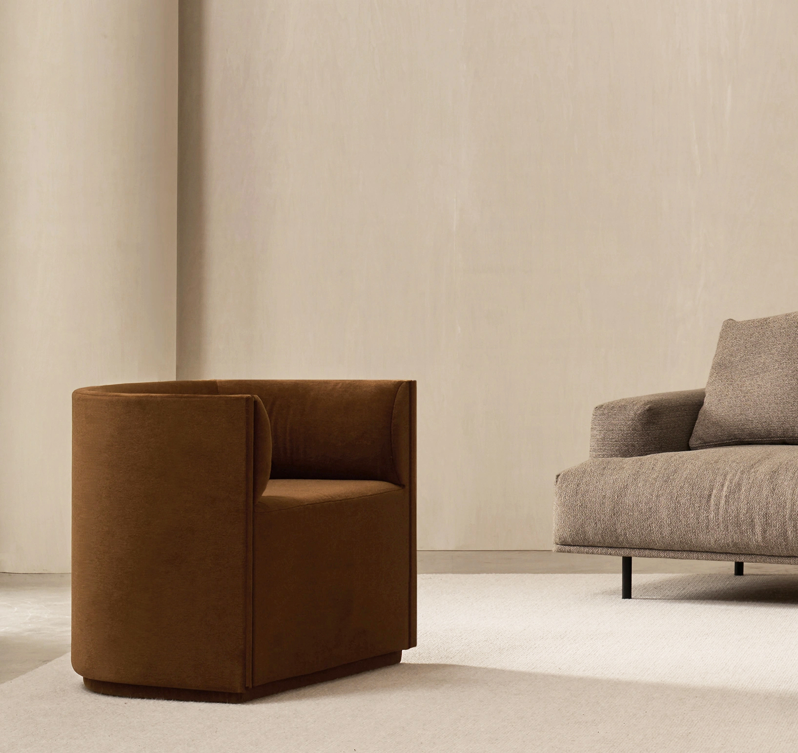 Portfolio photograph: Denote chair, Collective sofa & Span table for NoNN.co